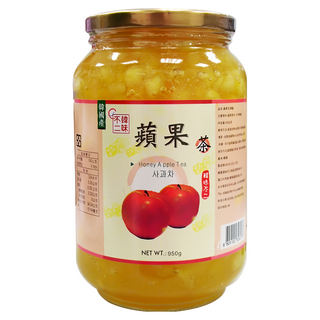 韓味不二 蘋果茶果醬 韓國無添加防腐劑, 950g, 1罐