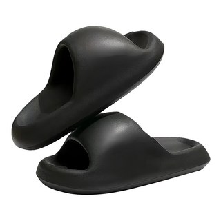 bebehome 元氣滿滿小胖饅頭 氣墊拖鞋 EVA材質 - 36/37, 38/39, 40/41, 42/43, 44/45 尺碼, 經典黑