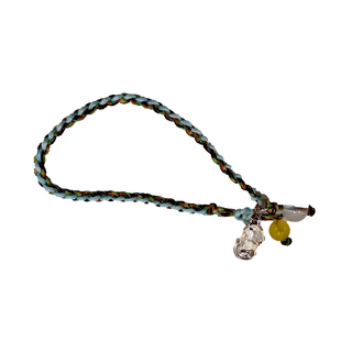 馥瑰馨盛 積極事業五色線手鍊，925銀，水晶珠子，手圍15-16.5CM, 1條