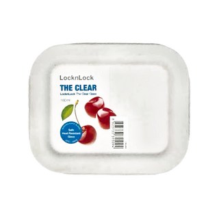 LocknLock 樂扣樂扣 新美學The Clear玻璃保鮮盒 白色 160ml, 1個