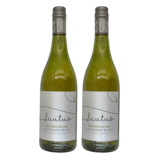 Lautus 勞特斯 Sauvignon Blanc 白蘇維濃 無酒精白酒風味飲, 低卡路里, 純素友善, 750ml, 2瓶