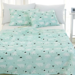 g BEDDING 冰熊泡泡紗夏季薄被, 薄荷綠