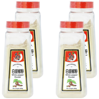 元泰碩宴 白胡椒粉, 400g, 4瓶