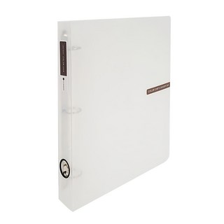 ECO Chungwoon 彩色半透明D型3孔活頁夾, 透明, 3個