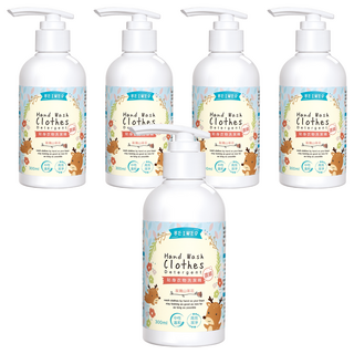 BEIWED 貝薇美學 貼身衣物濃縮洗潔精 玫瑰山茶花香 300ml 中性溫和 高效潔淨, 5瓶