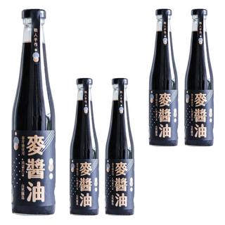 好米芽 麥醬油, 純天然無添加 精選黑豆 古法甕釀 滑順甘甜, 420ml, 5瓶