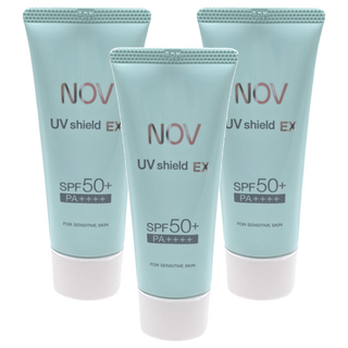 NOV 娜芙 防曬隔離霜增量版，SPF50+ PA++++，適合敏感肌, 40g, 3件