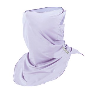 AREX SPORT 輕量冰絲親膚運動防曬面罩護頸遮陽圍脖 可掛耳 AS-3487 薰衣紫, 1個