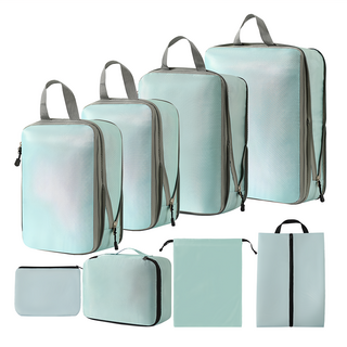 好拾選物 旅行壓縮衣物雙層拉鏈收納袋8件組