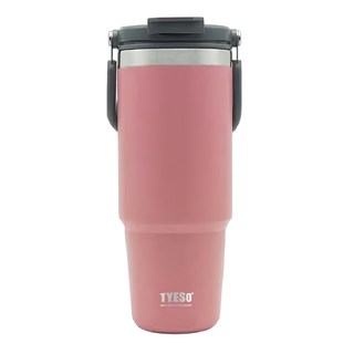 TYESO 泰碩 手提304不銹鋼水杯, 粉色, 900ml, 1個