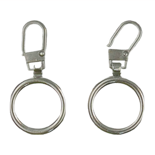 minono 米諾諾 小孔圓環型拉鏈頭 180825 4.5 x 2.2 x 0.3cm 2個, 顏色隨機, 12組