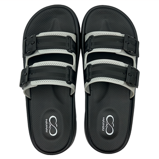 WUWU 冒險家雙帶厚底拖 MA072 44, 黑色, 280mm