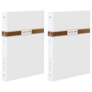 DaTaBanK 三田文具 A4 無瑕4孔夾資料夾 649-70, 白色, 2本