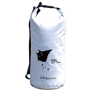 Butterfly Fish 蝴蝶魚 Manta 防水袋/防水背包 附肩背帶 10L 白色