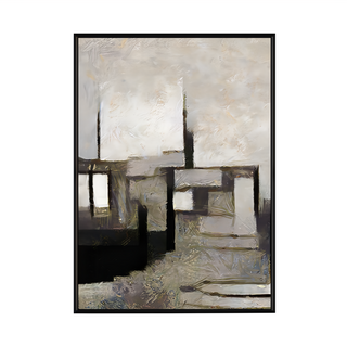 靜 境 抽象藝術畫, 黑色