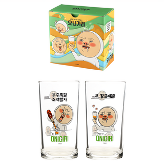 ONIGIRI 燒啤調酒杯組 發射款 玻璃材質 2入組, 1組