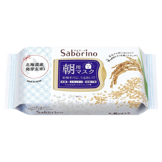 BCL Saborino 早安面膜 玄米保濕型 28片 快速保養 妝容持久, 1包