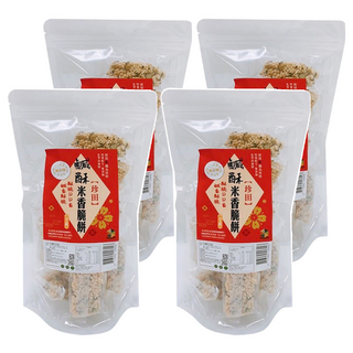 珍田生機 鹹酥米香脆餅, 190g, 4袋