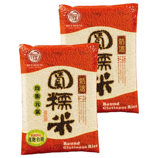 米屋 圓糯米, 台灣產 100%, 600g, 2包