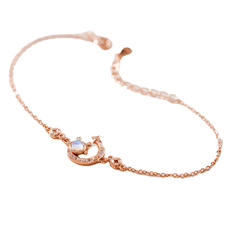 RADIANT STAR 璀璨之星 925純銀 月牙小靈龍月光石手鍊