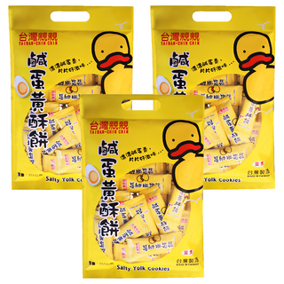 台灣親親 鹹蛋黃酥餅, 250g, 3袋