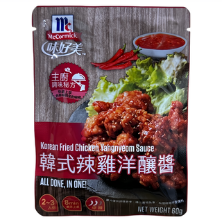 McCormick 味好美 韓式辣雞洋釀醬，60g, 1組
