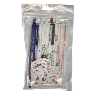 德德小品集 現代風按鍵中性筆 Set, 6入, 1包, NT.90