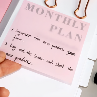 小麥購物 透明便利貼 G135 23g, 50頁, 粉彩色款, 5本