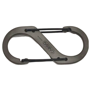 CARGO container S型登山扣(L)灰色, 尺寸67x31x4.5mm，重量22.8g, 承重150kg, 1個