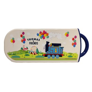 Skater 抗菌兒童3合1餐具組, THOMAS, 湯匙 + 叉子 + 筷子 + 外盒, 1組