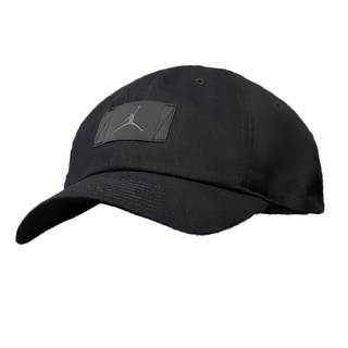 NIKE 耐吉 JORDAN 喬丹 J CLUB CAP US CB FLT PATCH 棒球帽, 黑色, 1個