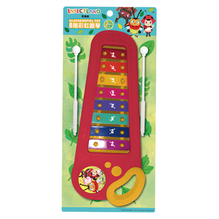 新興玩具 8階彩虹鐵琴, 1組, 紅色