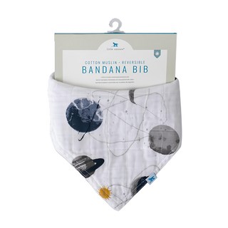 little unicorn 純棉雙面三角圍兜, 宇宙探險, 1個, 1個