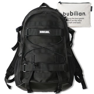 Bubilian Snowy 後背包 + 迷你手拿包, BLACK(背包)+混色(手拿包)