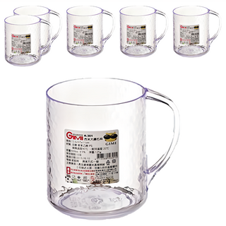 GIMI 吉米大鑽石杯 K-301 12.9 x 9.5 x 11cm 126g 600cc, 6個, 顏色隨機