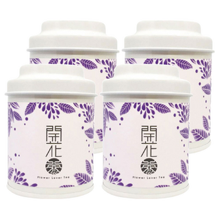 無藏茗茶 工藝花茶 會開花的茶 精緻罐裝設計 優雅時尚 花草茶球, 8g, 1罐, 4罐