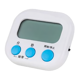 咪咪購物 大螢幕電子計時器, 白色, 1個