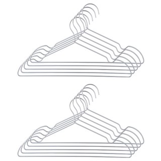Craftsman In Storage 收納職人 極簡超輕量無痕防滑太空鋁合金衣架 升級款, 10個, 啞光銀