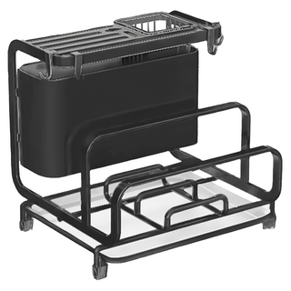 SUNORO 多功能刀架 28 x 25 x 26.5cm 黑色, 1個