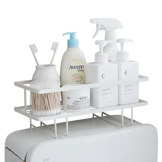 Nature Living 馬桶上方置物架, 乾淨俐落活用空間, 粉體塗裝鋼材, 結實耐用, 防水防腐蝕, 34 x 15 x 17cm, 白色, 1組