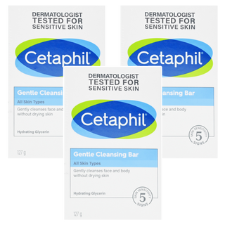 Cetaphil 舒特膚 溫和潔膚凝脂 適用於敏弱性皮膚 臉部和身體皆可使用, 127g, 3盒
