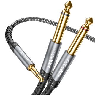 CODEWAY 3.5mm轉雙5.5mm 分接連接線, WA35255-3M, 1條