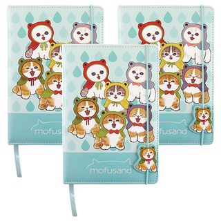 Miravivi 貓福珊迪 筆記本 18x13x2cm 皮革材質, 藍色, 3本