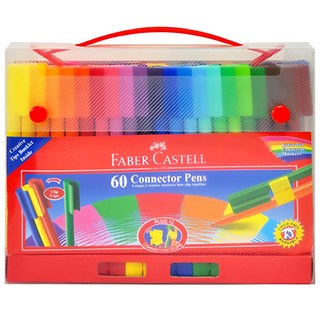 FABER-CASTELL 輝柏 Connector 簽字筆套組, 60色, 1組