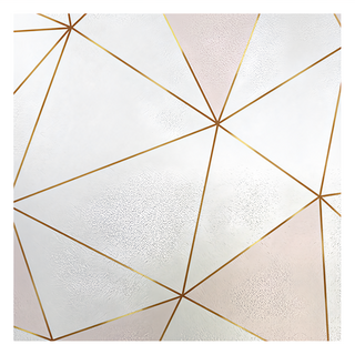 半島良品 抗UV防曬靜電貼窗貼, 幾何粉