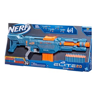 Hasbro 孩之寶 NERF 樂活打擊 菁英系列 玩具槍, ECHO CS10 發射器, 1組, 藍色 + 橘色