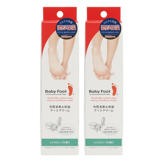 Baby Foot 寶貝腳 還原滑嫩美足高保濕霜 柔軟角質, 2條, 100g, 1包