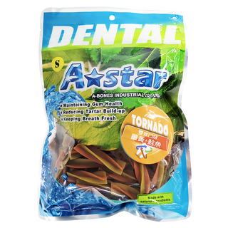 A star 漩力淨 潔牙棒大包 -S, 薑黃鮭魚, 240g, 1包