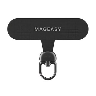 MAGEASY 360度 旋轉掛繩片, 1個, 黑色