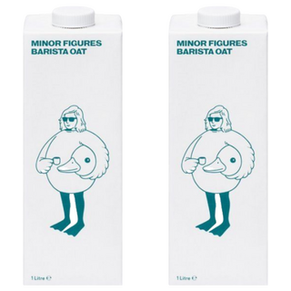 MINOR FIGURES 小人物 燕麥奶 咖啡師精選, 不黏稠, 非糊狀, 植物奶口感濃郁, 1L, 2瓶